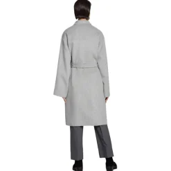 Ottod'Ame - Double-Breasted Coat with Belt - Grey - Jacket - Luxury Exclusive Collection - Avvenice