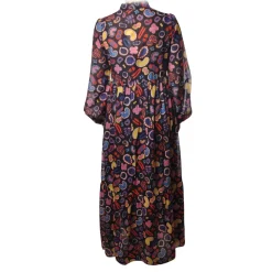 Ottod'Ame - Dress in Multicolor Pattern - Blue - Dresses - Luxury Exclusive Collection - Avvenice