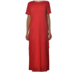 Ottod'Ame - Dress in Solid Color Cotton Fabric - Red - Dresses - Luxury Exclusive Collection - Avvenice