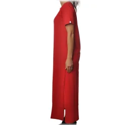 Ottod'Ame - Dress in Solid Color Cotton Fabric - Red - Dresses - Luxury Exclusive Collection - Avvenice