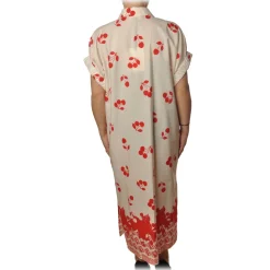 Ottod'Ame - Dress With Cherry Pattern - White - Dresses - Luxury Exclusive Collection - Avvenice