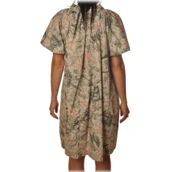 Ottod'Ame - Dress with Raglan Sleeves - Beige - Dresses - Luxury Exclusive Collection - Avvenice