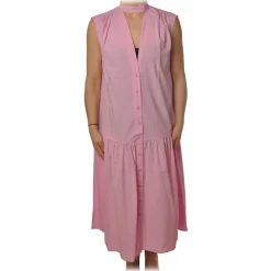 Ottod'Ame - Dress With V Neckline - Pink - Dresses - Luxury Exclusive Collection - Avvenice
