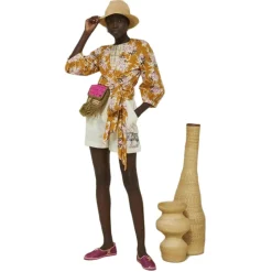 Ottod'Ame - Floral Fantasy Cotton Shirt - Orange - Shirt - Luxury Exclusive Collection - Avvenice