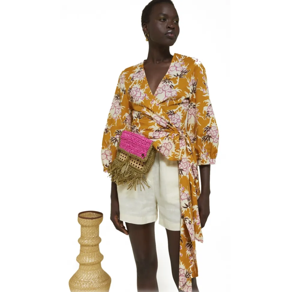 Ottod'Ame - Floral Fantasy Cotton Shirt - Orange - Shirt - Luxury Exclusive Collection - Avvenice