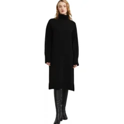 Ottod'Ame - Knitted Dress with Side Slits - Black - Dresses - Luxury Exclusive Collection - Avvenice