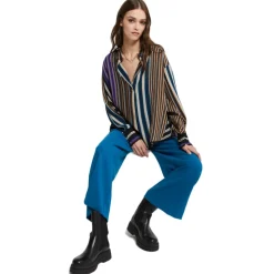 Ottod'Ame - Korean Collar Shirt in Striped Pattern - Multicolour - Shirt - Luxury Exclusive Collection - Avvenice