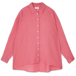Ottod'Ame - Linen Wide Pattern Shirt - Pink - Shirt - Luxury Exclusive Collection - Avvenice