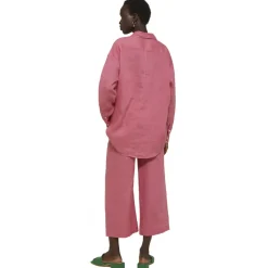 Ottod'Ame - Linen Wide Pattern Shirt - Pink - Shirt - Luxury Exclusive Collection - Avvenice