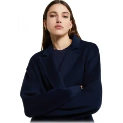 Ottod'Ame - Long Double-Breasted Unlined Coat - Blue - Jacket - Luxury Exclusive Collection - Avvenice