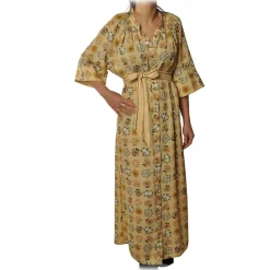 Ottod'Ame - Long Dress With Korean Collar - Yellow - Dresses - Luxury Exclusive Collection - Avvenice
