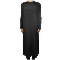 Ottod'Ame - Long Straight Dress - Black - Dresses - Luxury Exclusive Collection - Avvenice