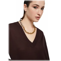 Ottod'Ame - Merino Wool Long Dress - Brown - Dresses - Luxury Exclusive Collection - Avvenice