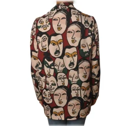 Ottod'Ame - Multicolor Pattern Jacket - Bordeaux - Jacket - Luxury Exclusive Collection - Avvenice