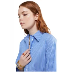 Ottod'Ame - Oversized Shirt Dress - Light Blue - Dresses - Luxury Exclusive Collection - Avvenice