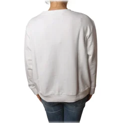 Ottod'Ame - Oversized Sweatshirt with Bezel - White - Sweatshirt - Luxury Exclusive Collection - Avvenice