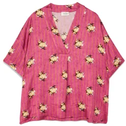 Ottod'Ame - Oversized Tunic in Floral Pattern - Pink - Shirt - Luxury Exclusive Collection - Avvenice