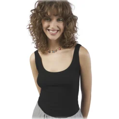 Ottod'Ame - Ribbed Tank Top - Black - Top - Luxury Exclusive Collection - Avvenice