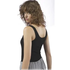 Ottod'Ame - Ribbed Tank Top - Black - Top - Luxury Exclusive Collection - Avvenice