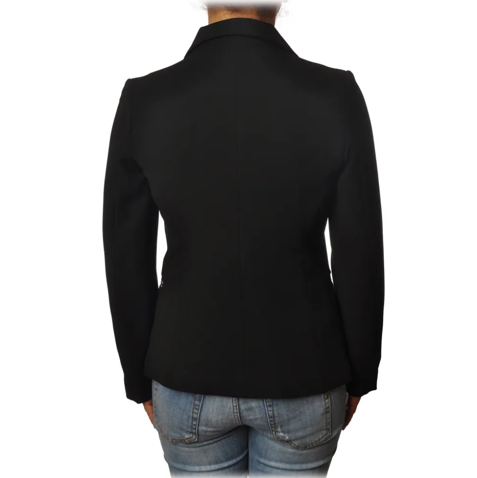 Ottod'Ame - Screwed Model Jacket with One Button - Black - Jacket - Luxury Exclusive Collection - Avvenice