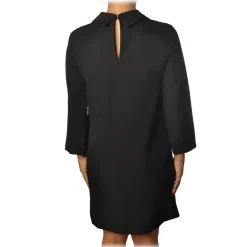 Ottod'Ame - Shirt Collar Dress with Beads - Black - Dresses - Luxury Exclusive Collection - Avvenice