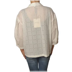 Ottod'Ame - Shirt With 3/4 Sleeves - White - Shirt - Luxury Exclusive Collection - Avvenice