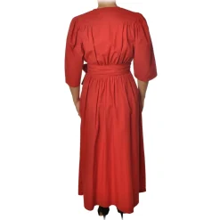 Ottod'Ame - Short Dress Iin Light Cotton Fabric - Red - Dresses - Luxury Exclusive Collection - Avvenice