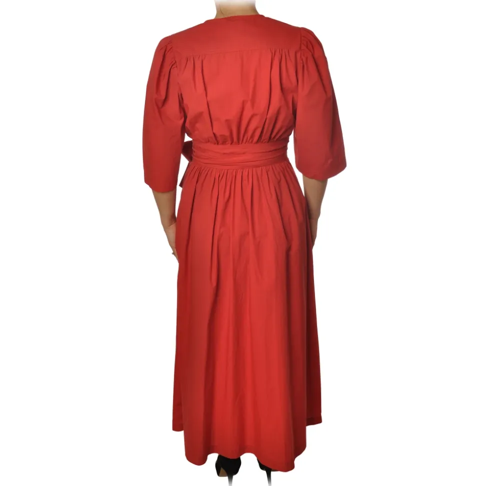 Ottod'Ame - Short Dress Iin Light Cotton Fabric - Red - Dresses - Luxury Exclusive Collection - Avvenice