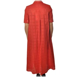 Ottod'Ame - Short-Sleeved Short Dress - Red - Dresses - Luxury Exclusive Collection - Avvenice