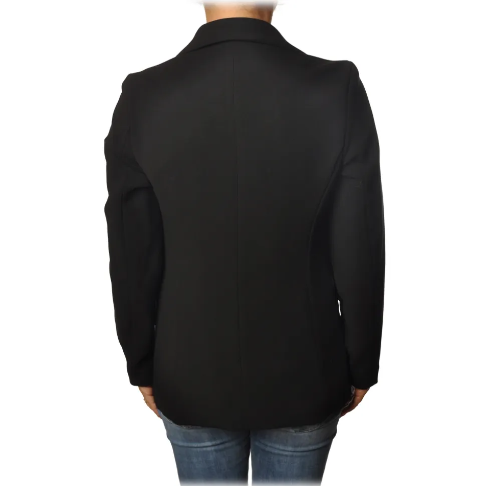 Ottod'Ame - Single Breasted One Button Jacket - Black - Jacket - Luxury Exclusive Collection - Avvenice