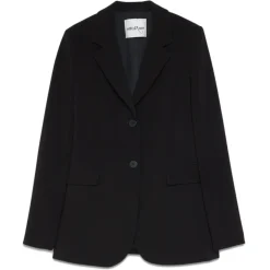 Ottod'Ame - Single Breasted Combed Wool Jacket - Black - Jacket - Luxury Exclusive Collection - Avvenice