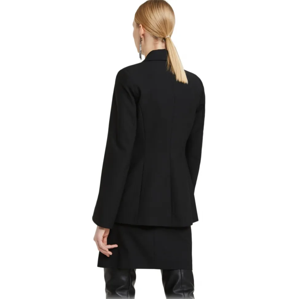 Ottod'Ame - Single Breasted Jacket with Stand-Up Lapels - Black - Jacket - Luxury Exclusive Collection - Avvenice