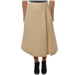 Ottod'Ame - Skirt With Strap - Cream - Skirt - Luxury Exclusive Collection - Avvenice