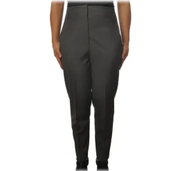 Ottod'Ame - Soft Leg Trousers - Grey - Trousers - Luxury Exclusive Collection - Avvenice