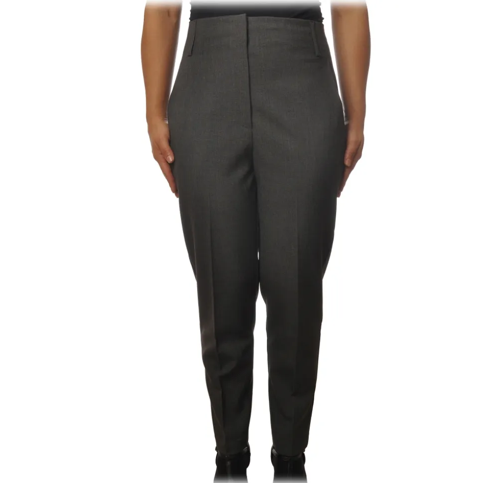 Ottod'Ame - Soft Leg Trousers - Grey - Trousers - Luxury Exclusive Collection - Avvenice