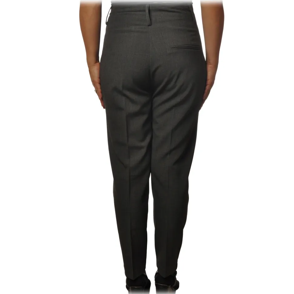 Ottod'Ame - Soft Leg Trousers - Grey - Trousers - Luxury Exclusive Collection - Avvenice