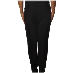 Ottod'Ame - Soft Leg Trousers with Low Crotch - Black - Trousers - Luxury Exclusive Collection - Avvenice
