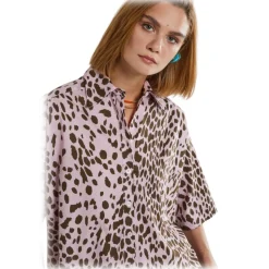 Ottod'Ame - Spotted Pattern Cotton Shirt - Pink/Brown - Shirt - Luxury Exclusive Collection - Avvenice