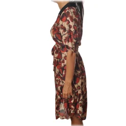 Ottod'Ame - Strawberry Pattern Dress - Beige/Black - Dresses - Luxury Exclusive Collection - Avvenice