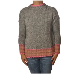 Ottod'Ame - Sweater in Strech Yarn - Grey - Sweater - Luxury Exclusive Collection - Avvenice