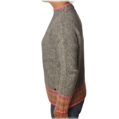 Ottod'Ame - Sweater in Strech Yarn - Grey - Sweater - Luxury Exclusive Collection - Avvenice