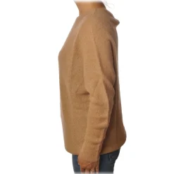 Ottod'Ame - Sweater in Strech Yarn - Camel - Sweater - Luxury Exclusive Collection - Avvenice