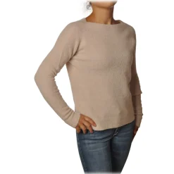 Ottod'Ame - Sweater in Strech Yarn - Powder Pink - Sweater - Luxury Exclusive Collection - Avvenice