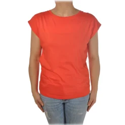 Ottod'Ame - Tank Top with Wide Shoulder Strap - Fluo Orange - Top - Luxury Exclusive Collection - Avvenice