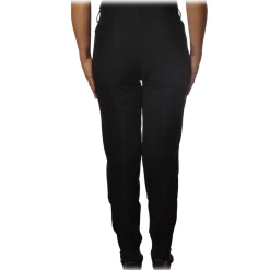 Ottod'Ame - Trousers in Combed Fabric - Black - Trousers - Luxury Exclusive Collection - Avvenice