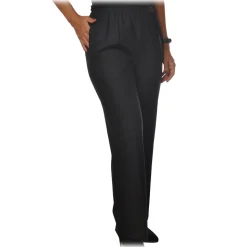Ottod'Ame - Trousers with Elastic - Black - Trousers - Luxury Exclusive Collection - Avvenice