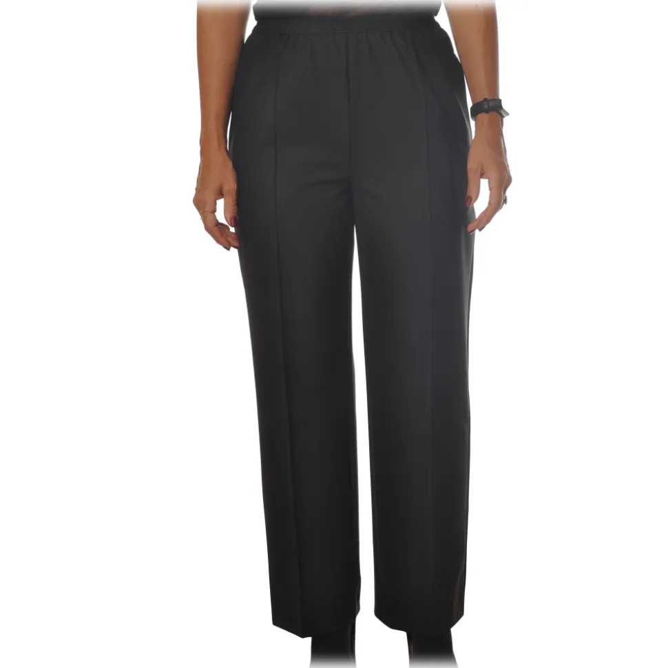 Ottod'Ame - Trousers with Elastic - Black - Trousers - Luxury Exclusive Collection - Avvenice