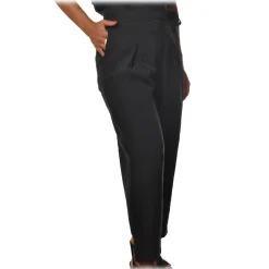 Ottod'Ame - Trousers with Strap and Sash - Black - Trousers - Luxury Exclusive Collection - Avvenice