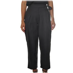 Ottod'Ame - Trousers with Strap and Sash - Black - Trousers - Luxury Exclusive Collection - Avvenice