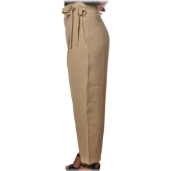 Ottod'Ame - Trousers with Strap and Sash - Beige - Trousers - Luxury Exclusive Collection - Avvenice